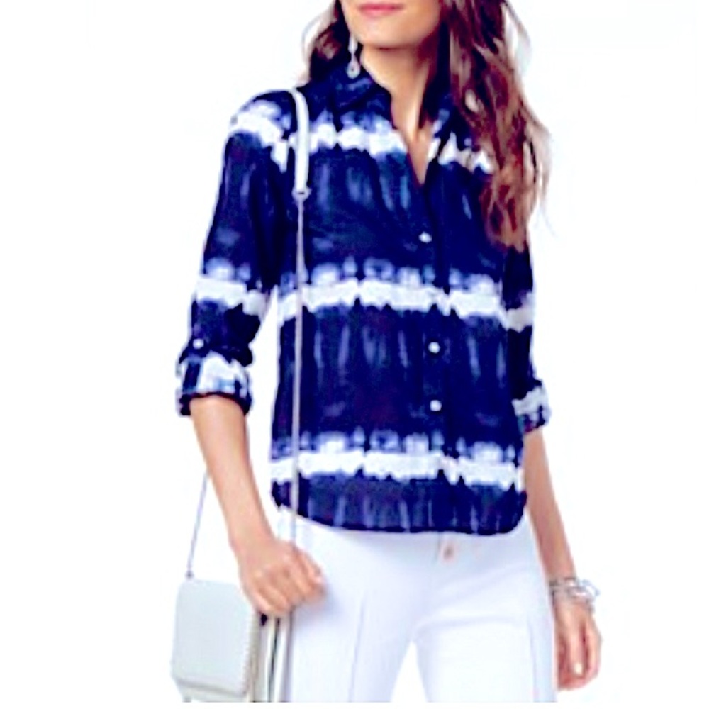 Calypso St.Barth ๐ฏ%SILK Crochet Lovely Tunic Top - Picture 1 of 13